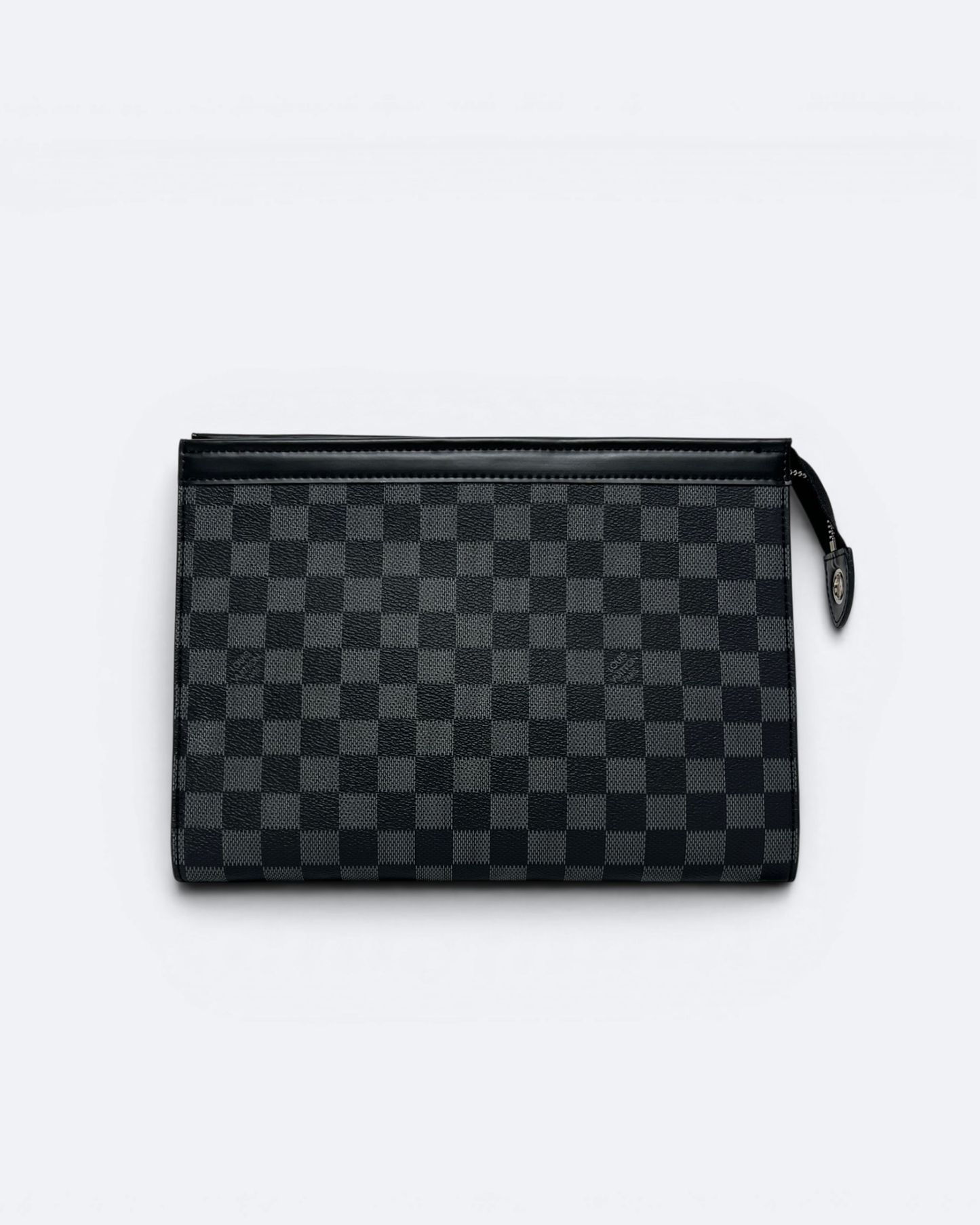 LVTN - Damier Pattern Clutch - Black
