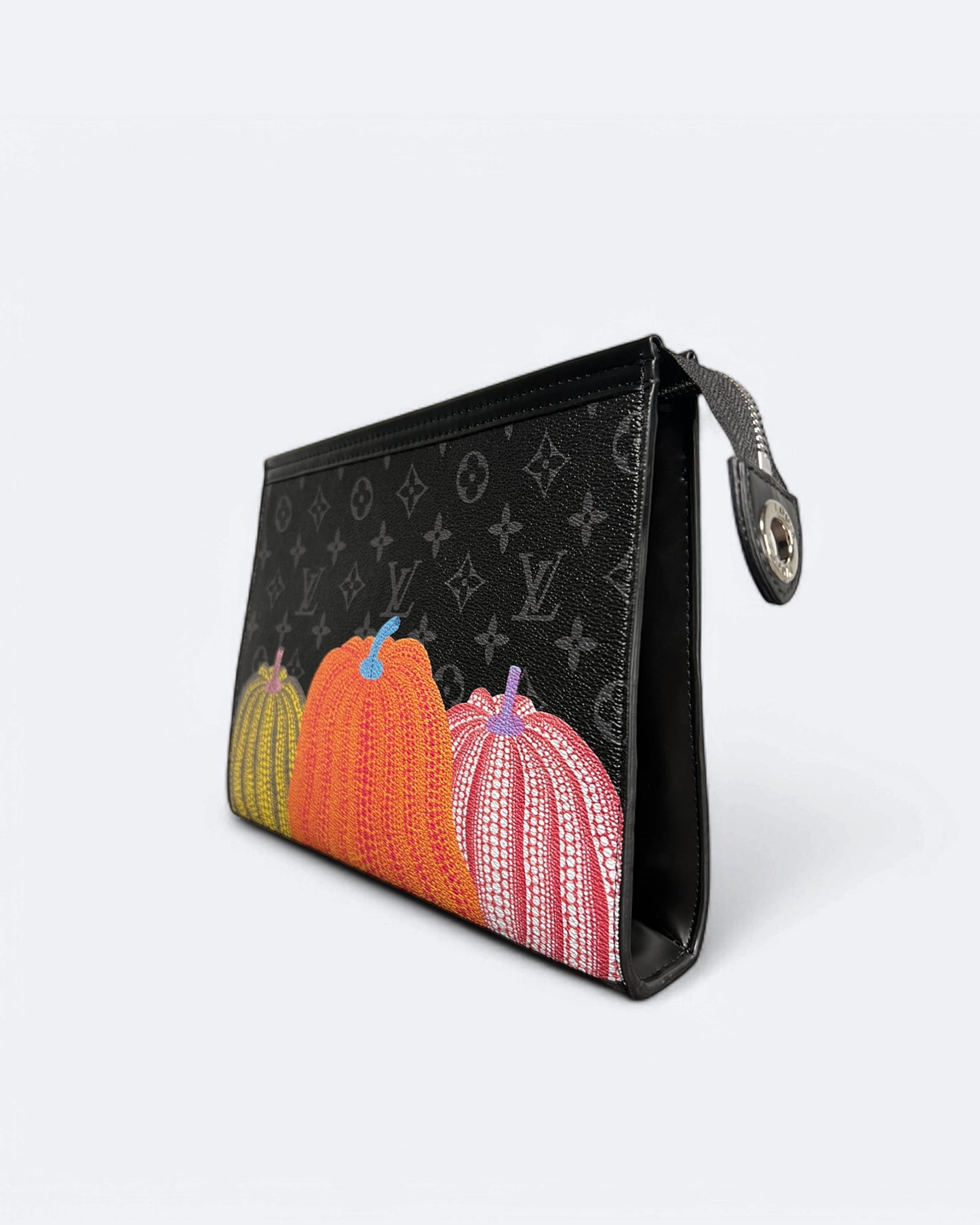 Louis Vuitton - Pumpkin Neverfull LV Clutch - čierna