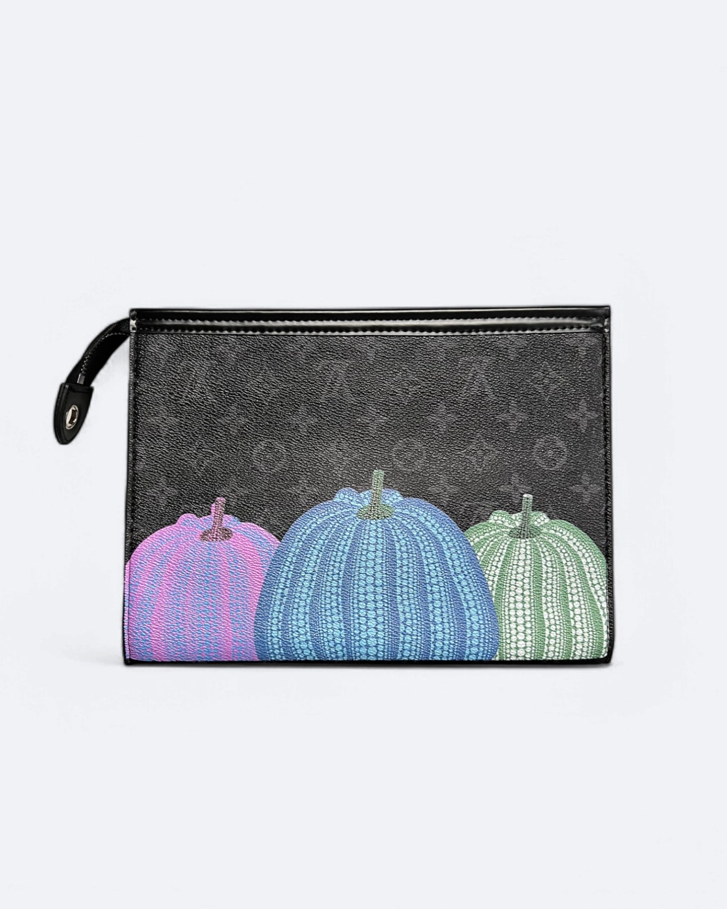 Louis Vuitton - Pumpkin Neverfull LV Clutch - čierna