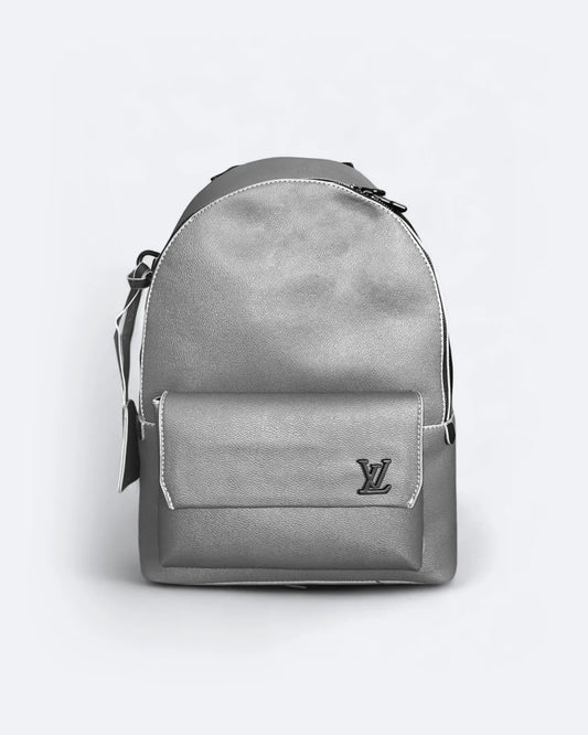 Louis Vuitton - Leather Takeoff Backpack - Gray