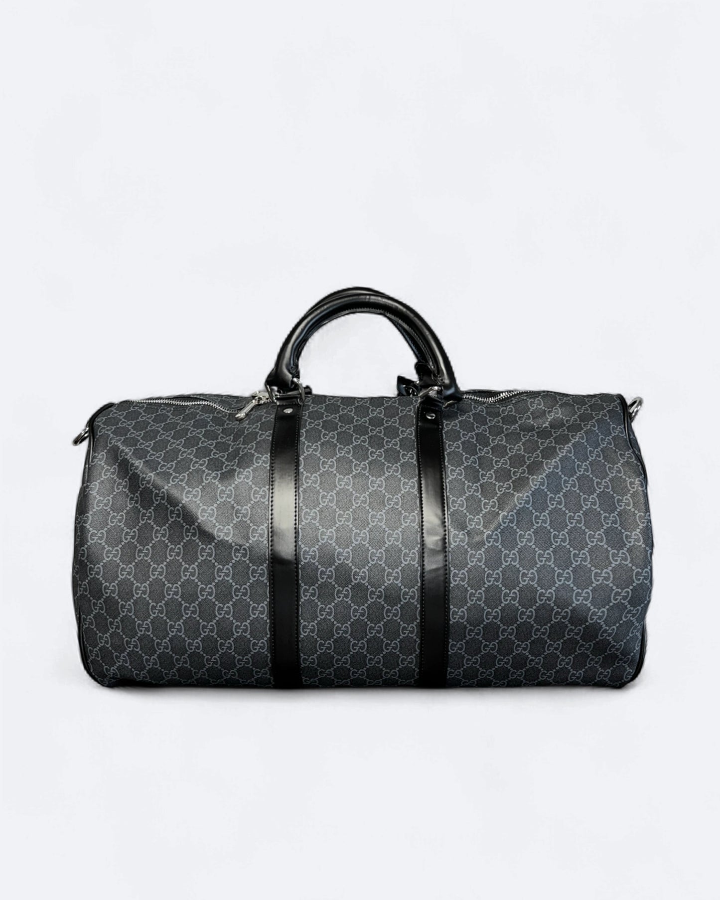 GC - GG Pattern Duffle Bag - Black