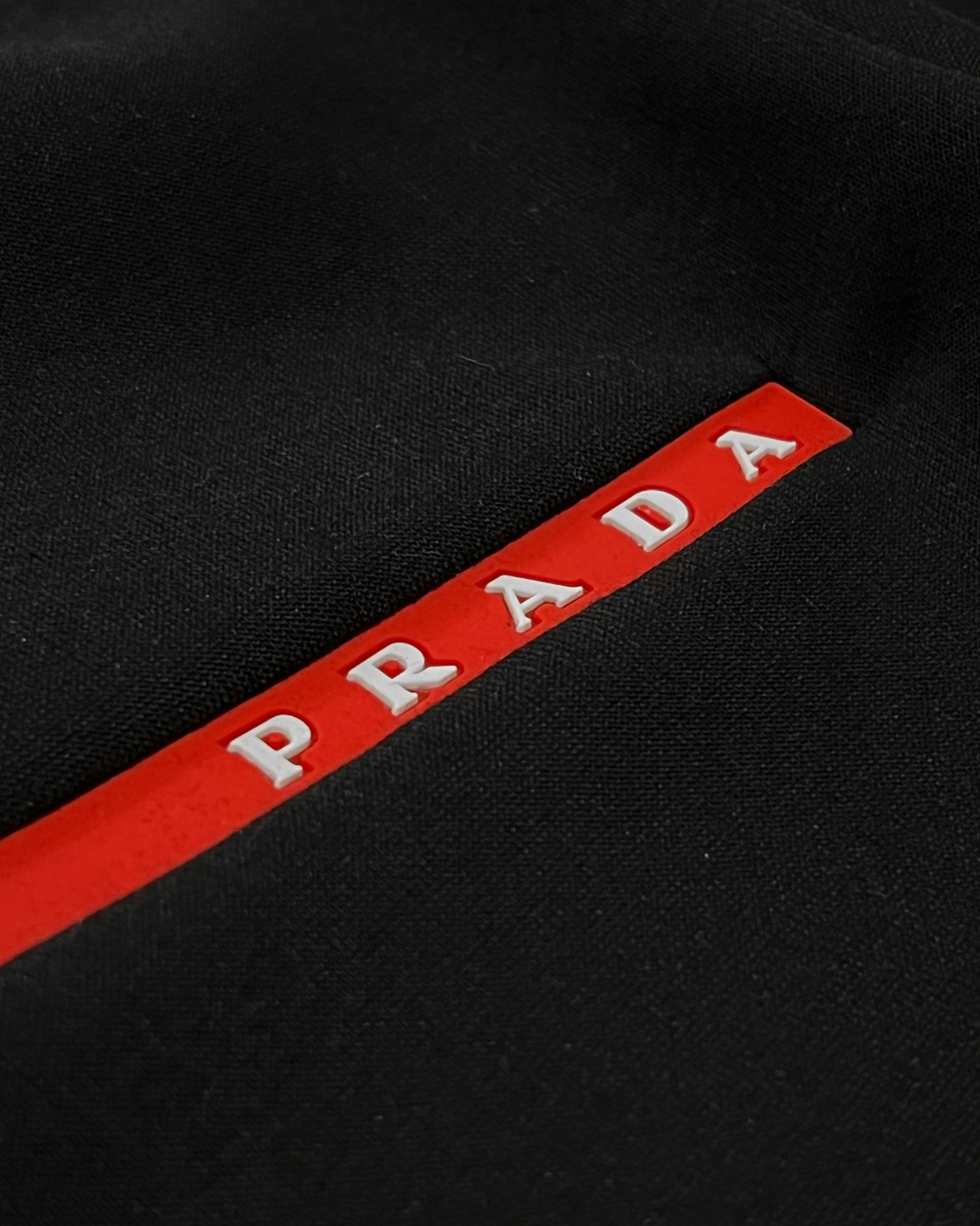 Prada - Red Stripe Sweatshirt - Black