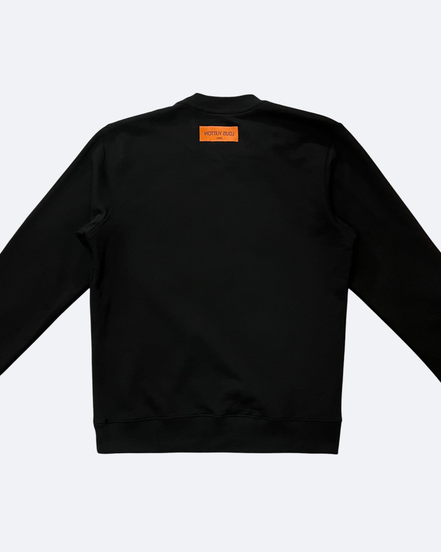 LVTN - Wave Pattern Embroidery Sweatshirt - Black