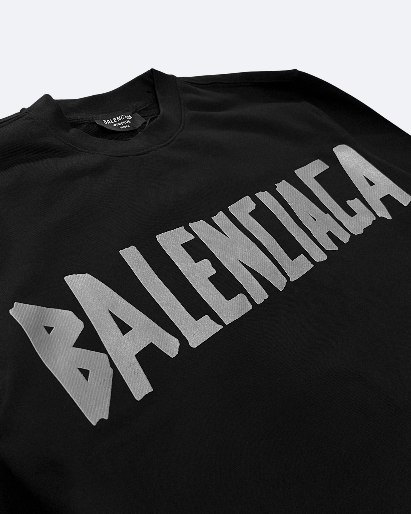 Balenciaga - Silver Tape Sweatshirt - Black