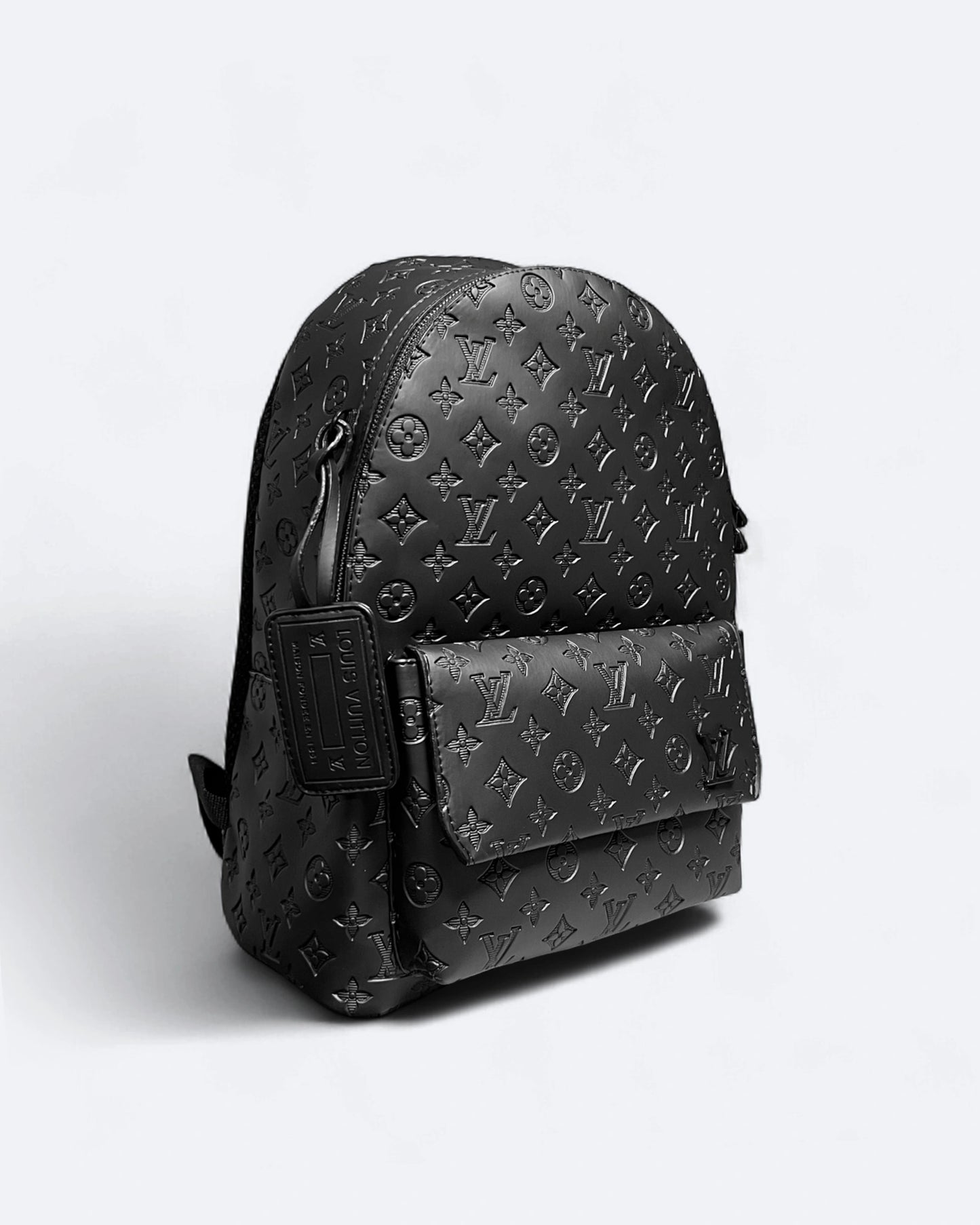 LVTN - Pattern Embossed Backpack - Black