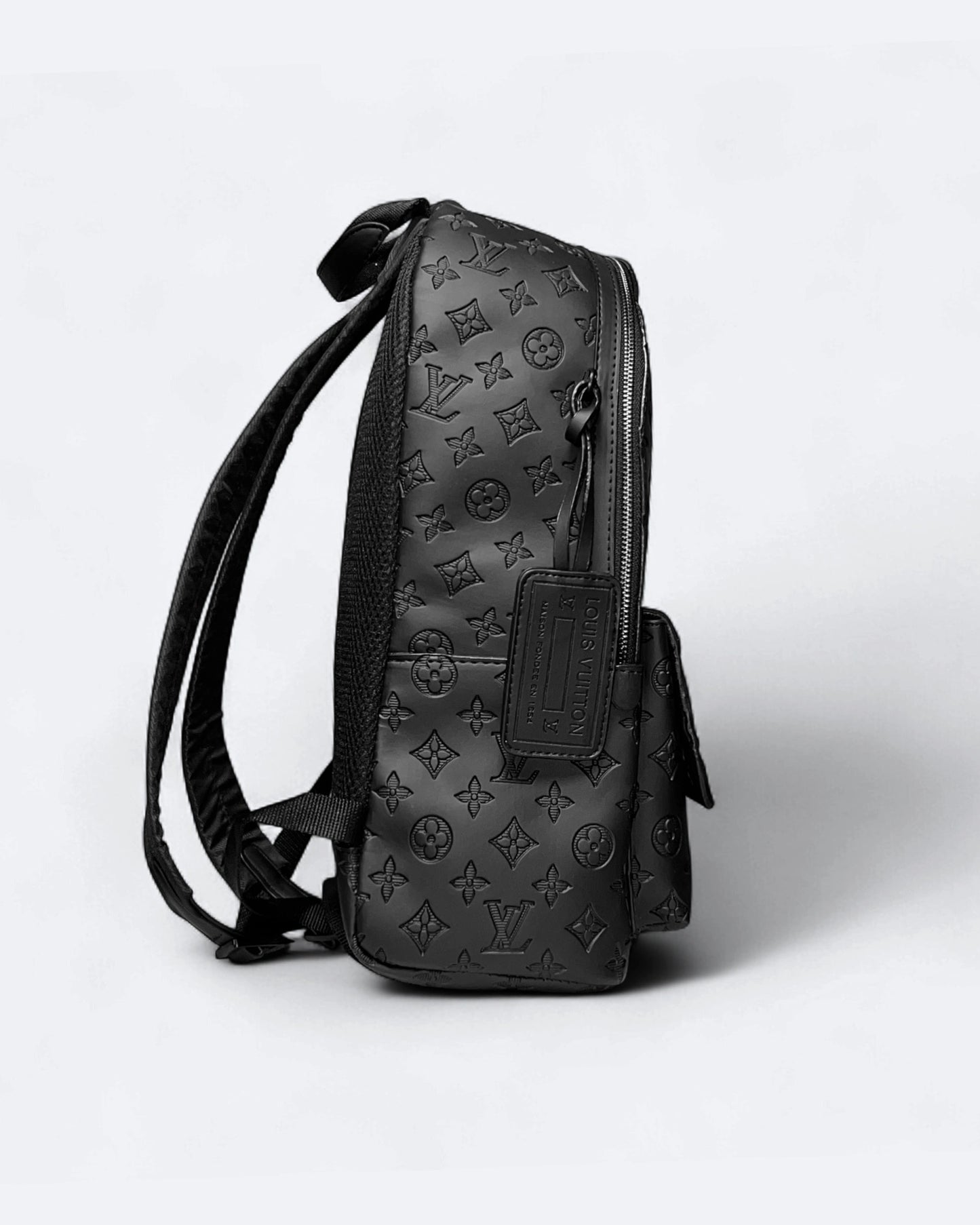 LVTN - Pattern Embossed Backpack - Black