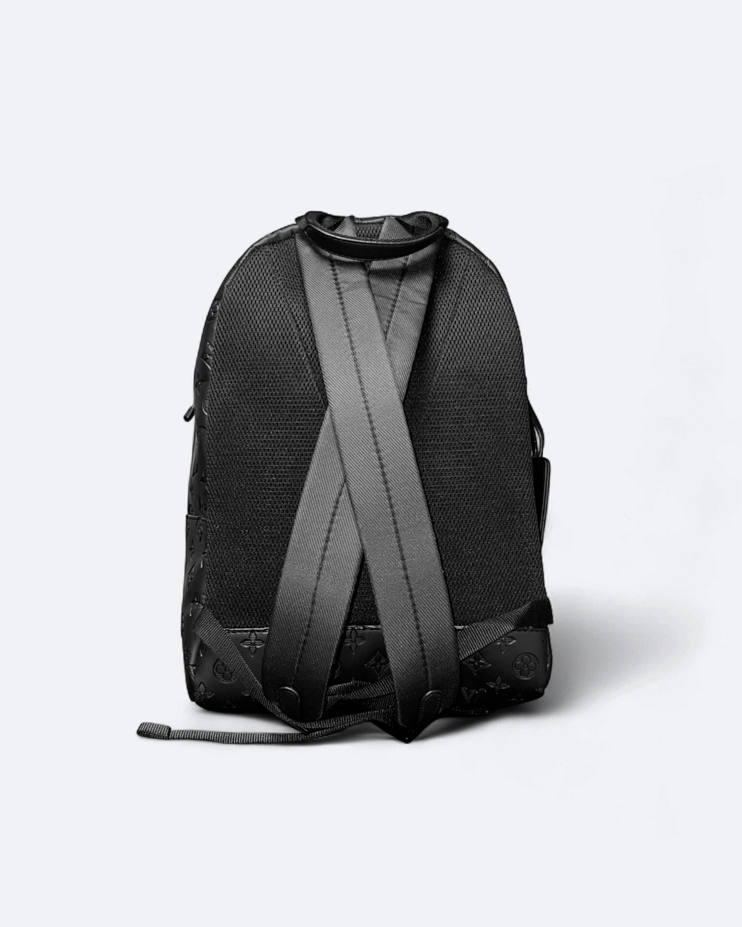 LVTN - Pattern Embossed Backpack - Black