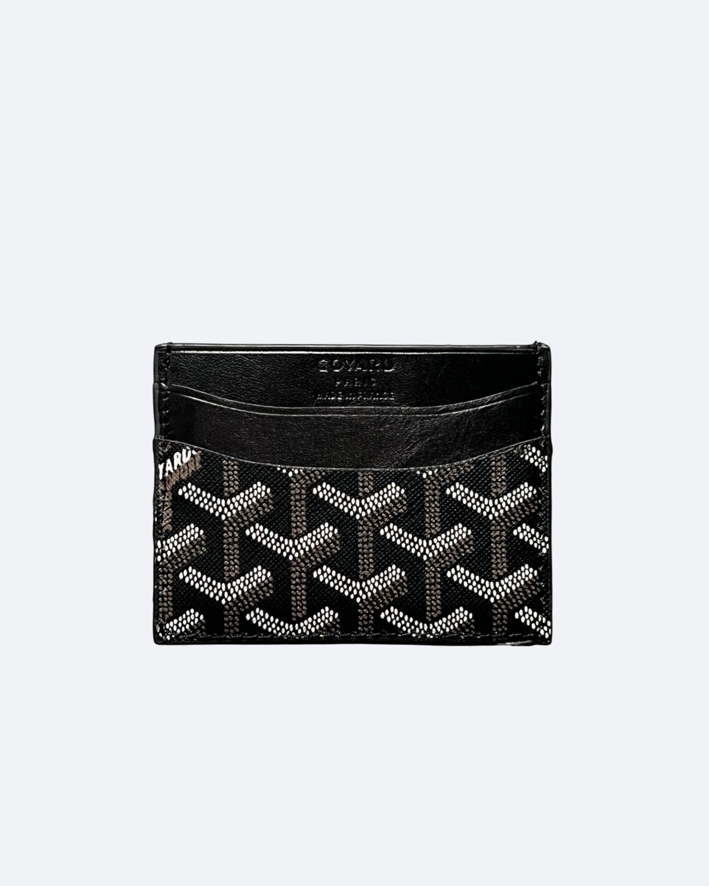 Goyard Pattern Cardholder - Black