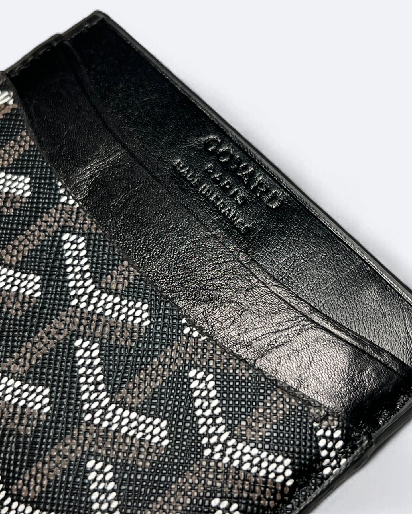 Goyard Pattern Cardholder - Black