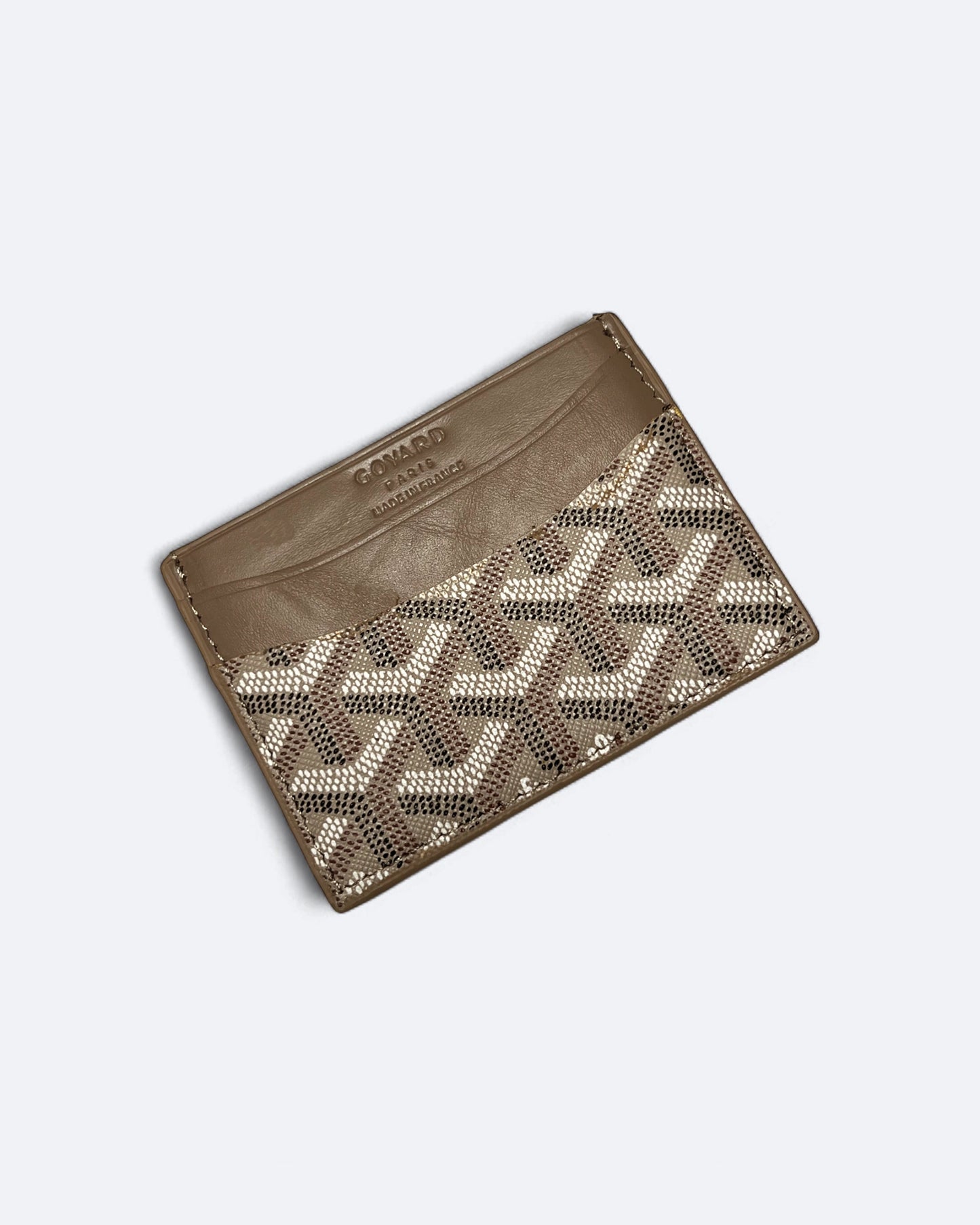 Goyard Pattern Cardholder - Beige