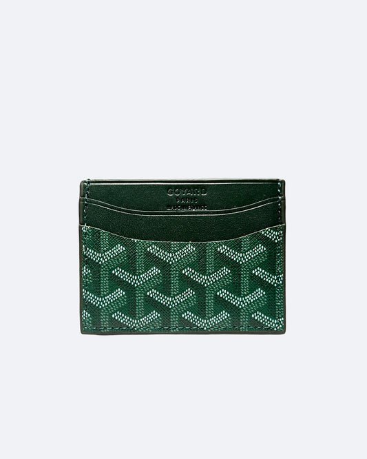 Goyard Pattern Cardholder - Pine Green
