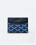 Goyard Pattern Cardholder - Dark Blue