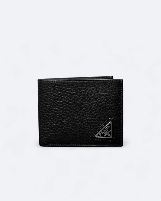 Prada - Logo Plate Wallet - Black