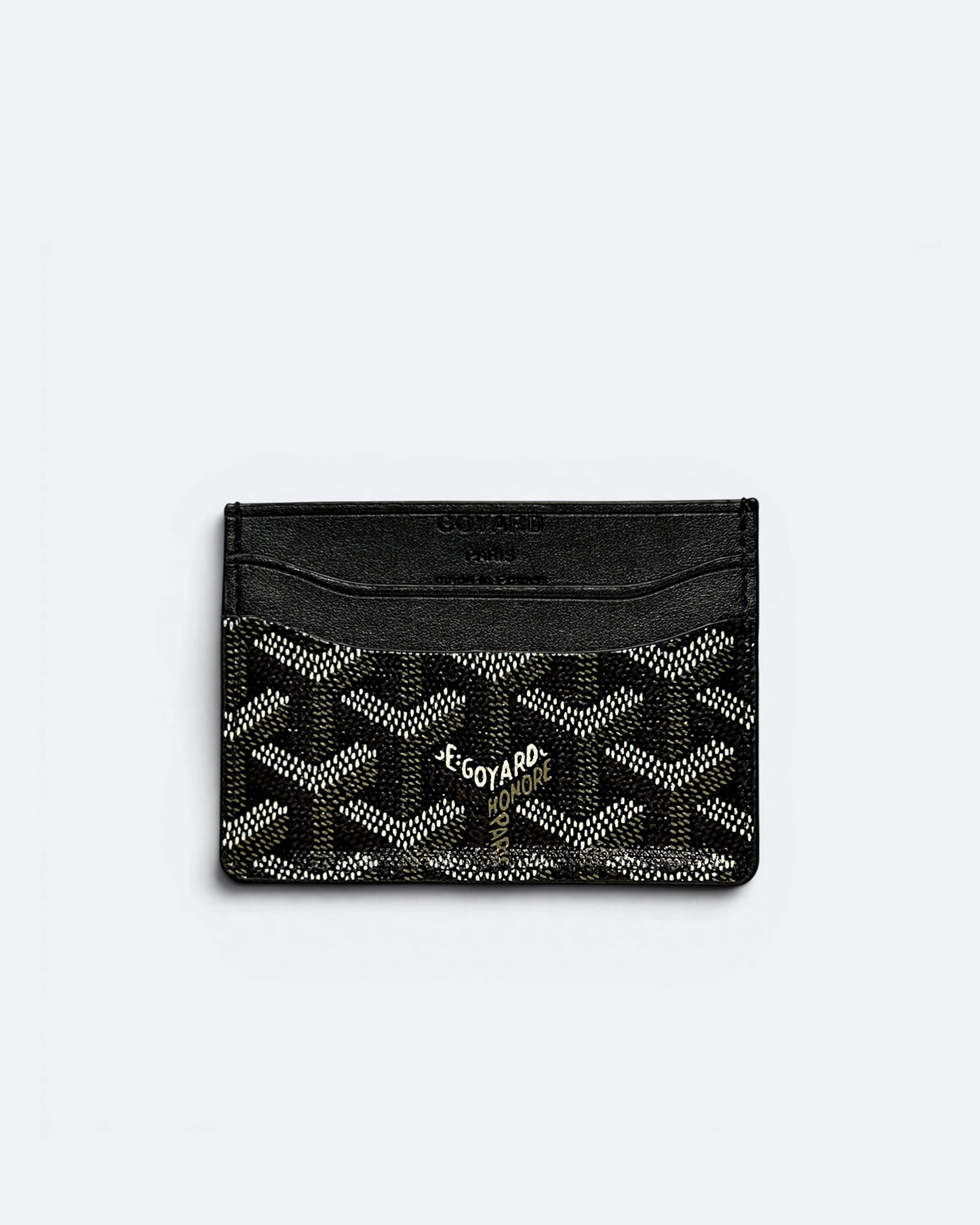 Goyard - Goyardine Pattern Cardholder - Black