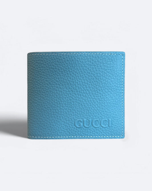 Gucci - Embossed Logo Wallet - Blue