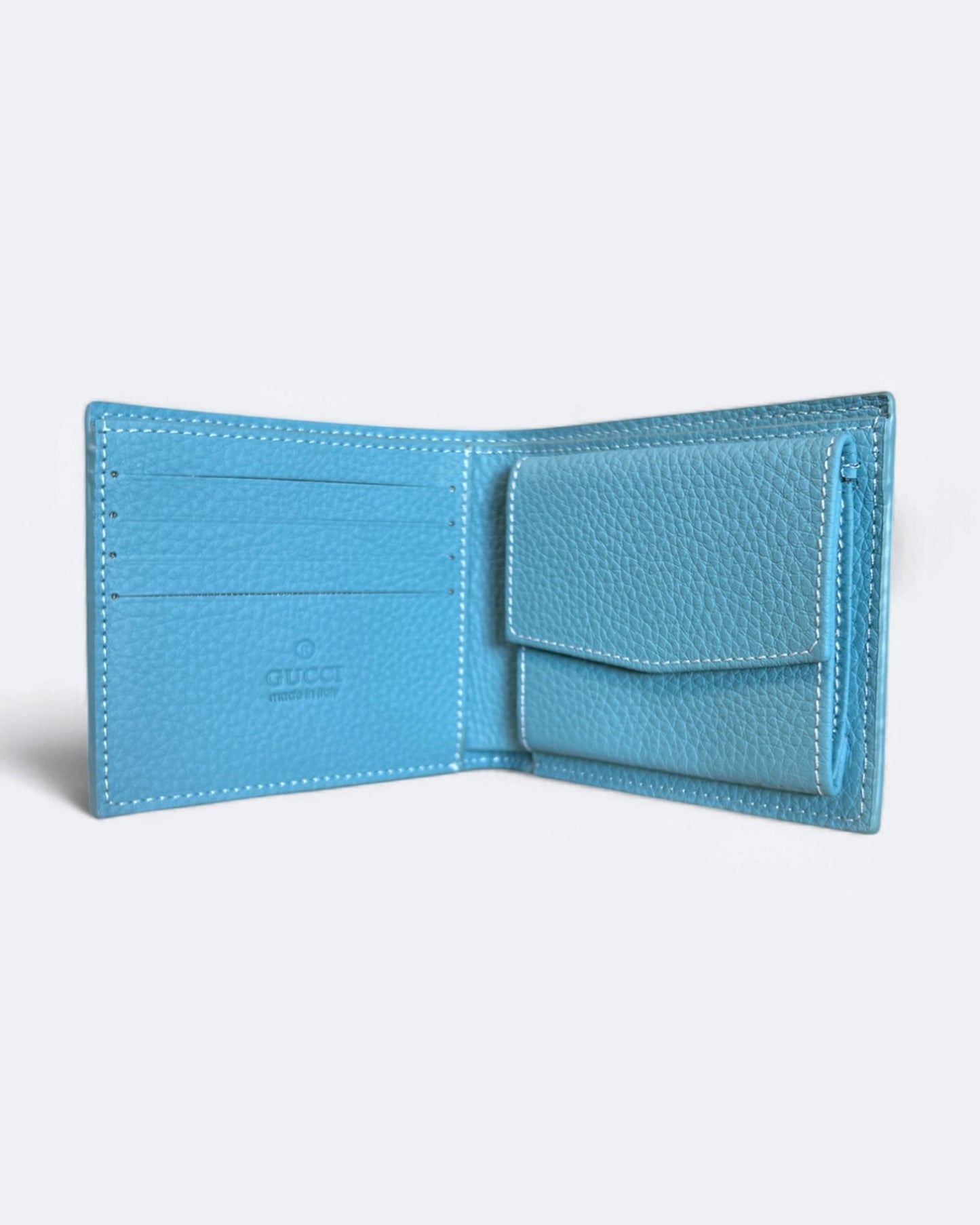 Gucci - Embossed Logo Wallet - Blue