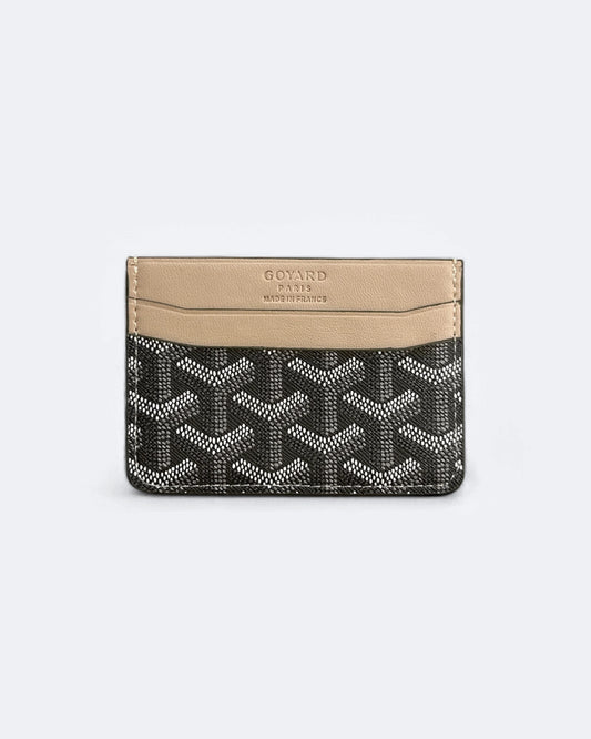 Goyard Pattern Cardholder - Gray/Beige