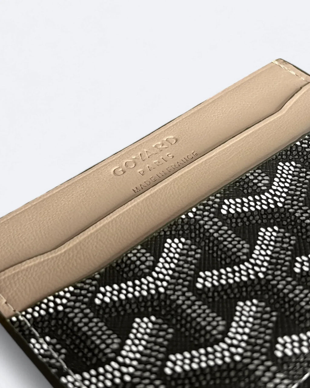 Goyard Pattern Cardholder - Gray/Beige