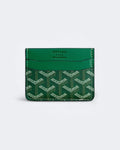 Goyard Pattern Cardholder - Green