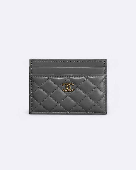 Chanel - Puffy Cardholder - Gray