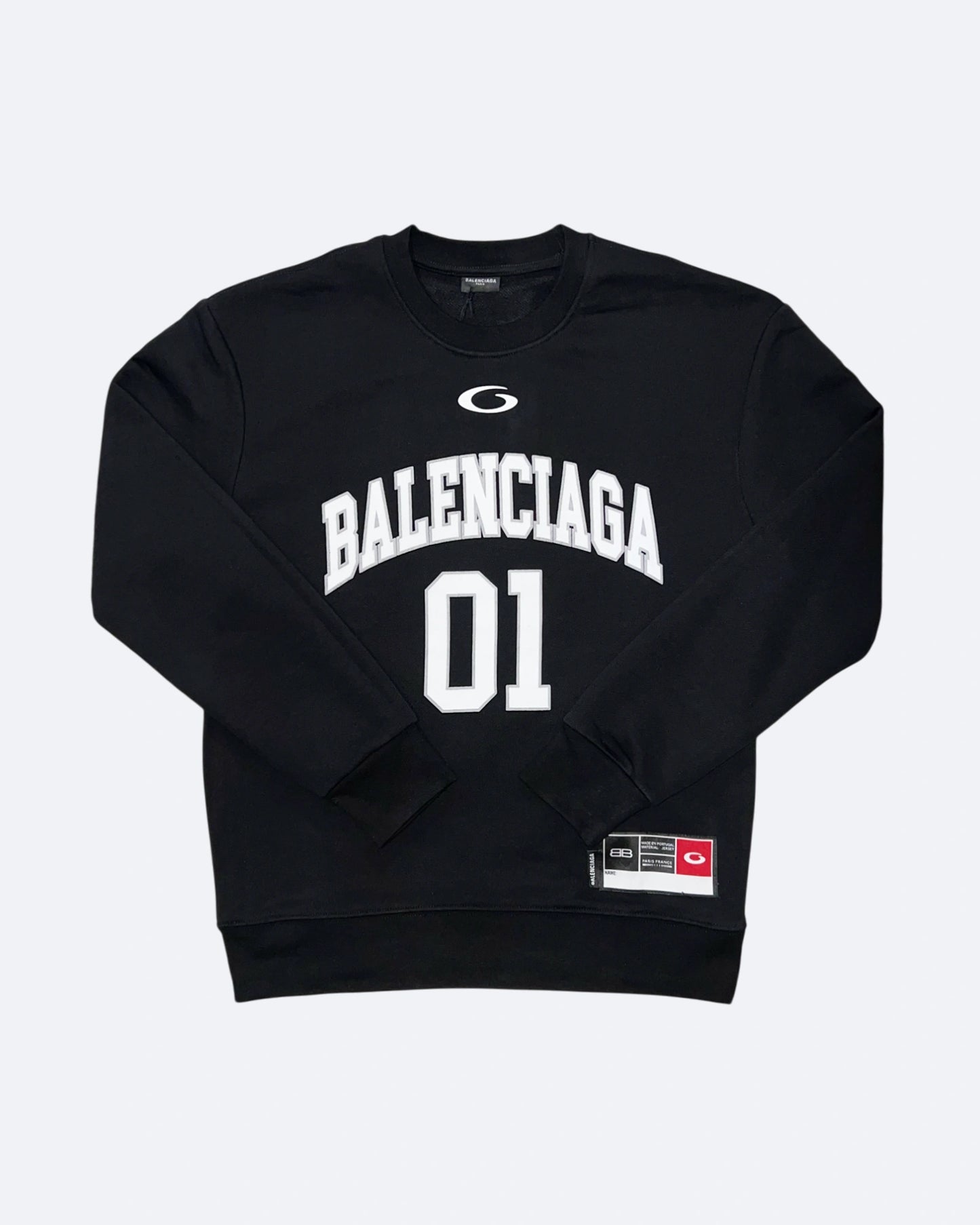 Balenciaga - 01 College Logo Sweatshirt - Black
