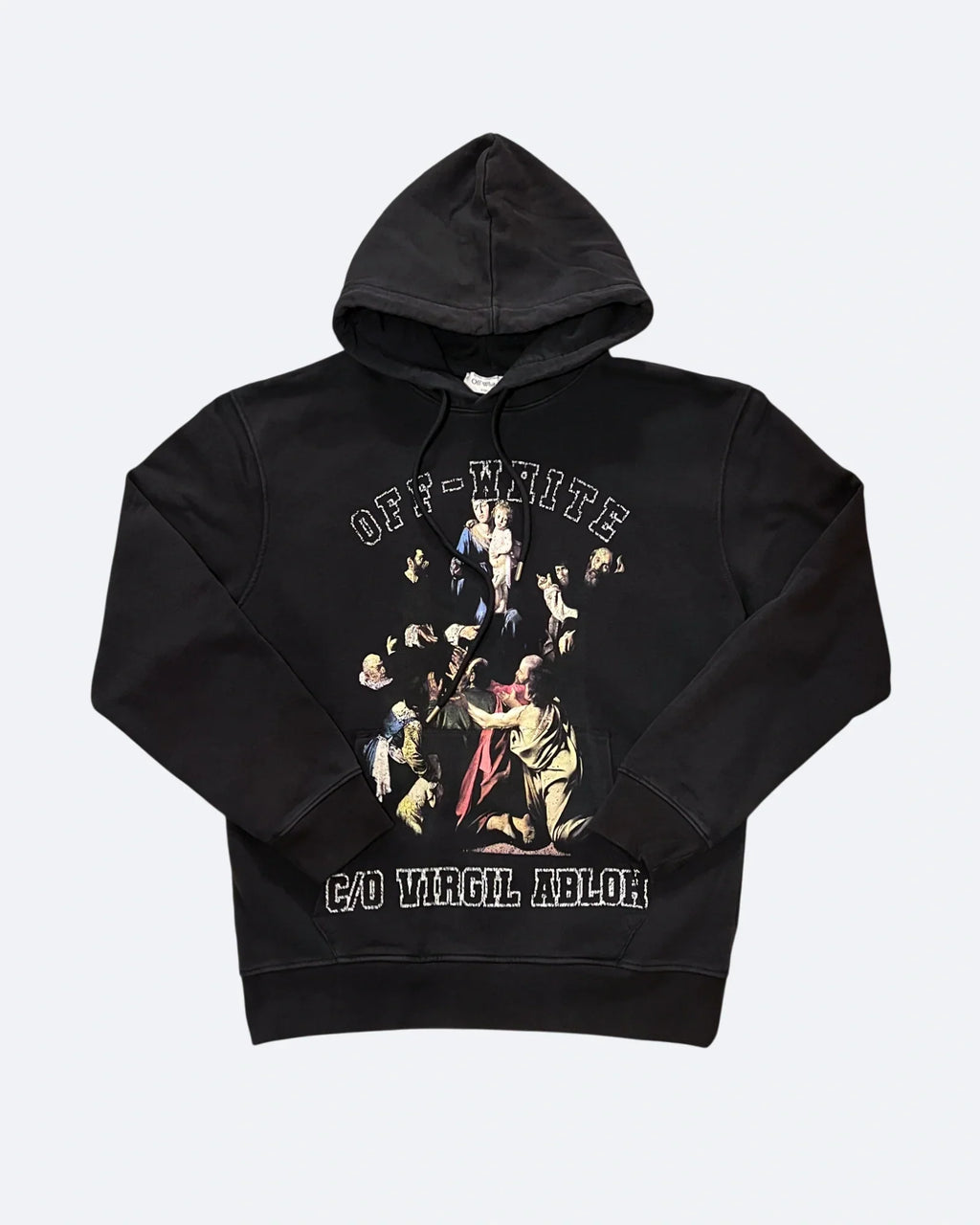 Off-White - Caravaggio Print Hoodie - Black