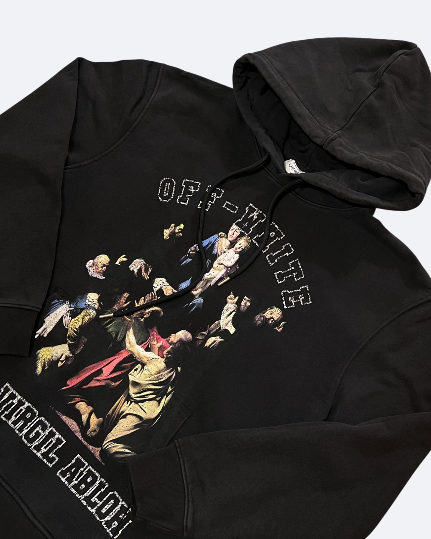 Off-White - Caravaggio Print Hoodie - Black