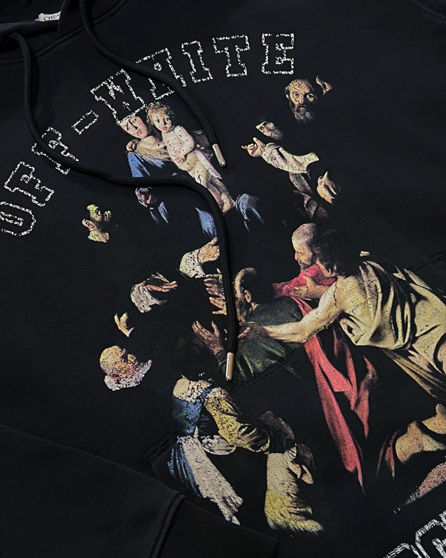 Off-White - Caravaggio Print Hoodie - Black
