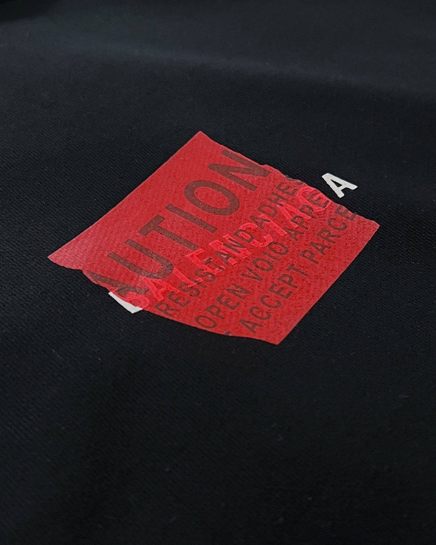 Balenciaga - Red Taped Logo Hoodie - Black