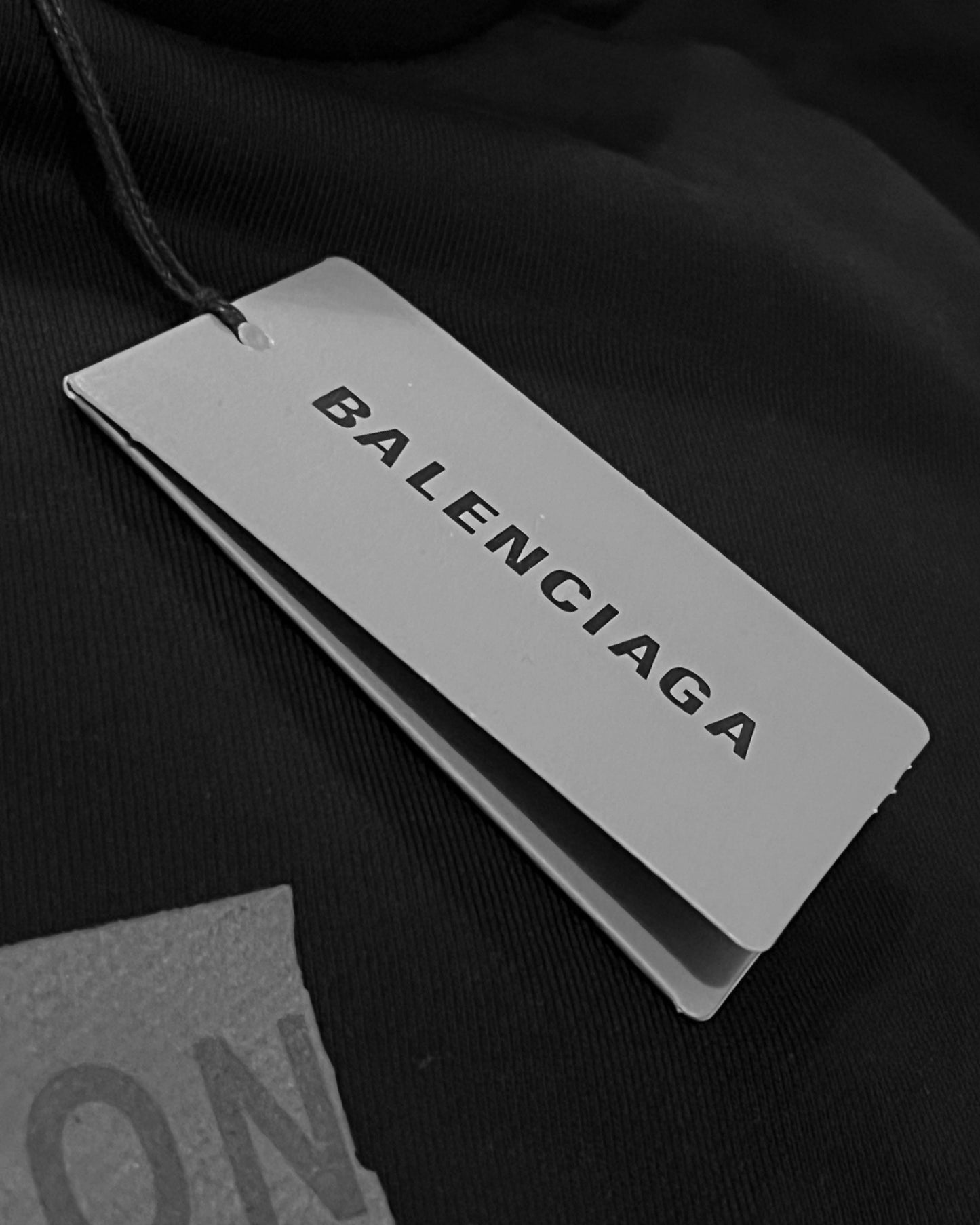 Balenciaga - Red Taped Logo Hoodie - Black