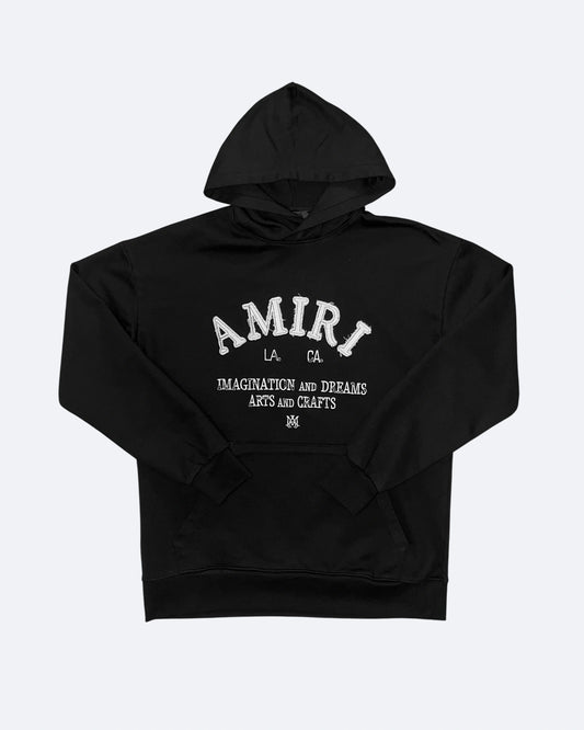 Amiri - Vintage Logotype Hoodie - Black