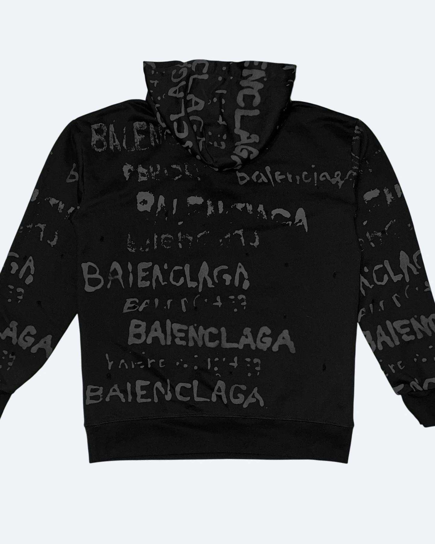 Balenciaga - Shadow Script Hoodie - Black
