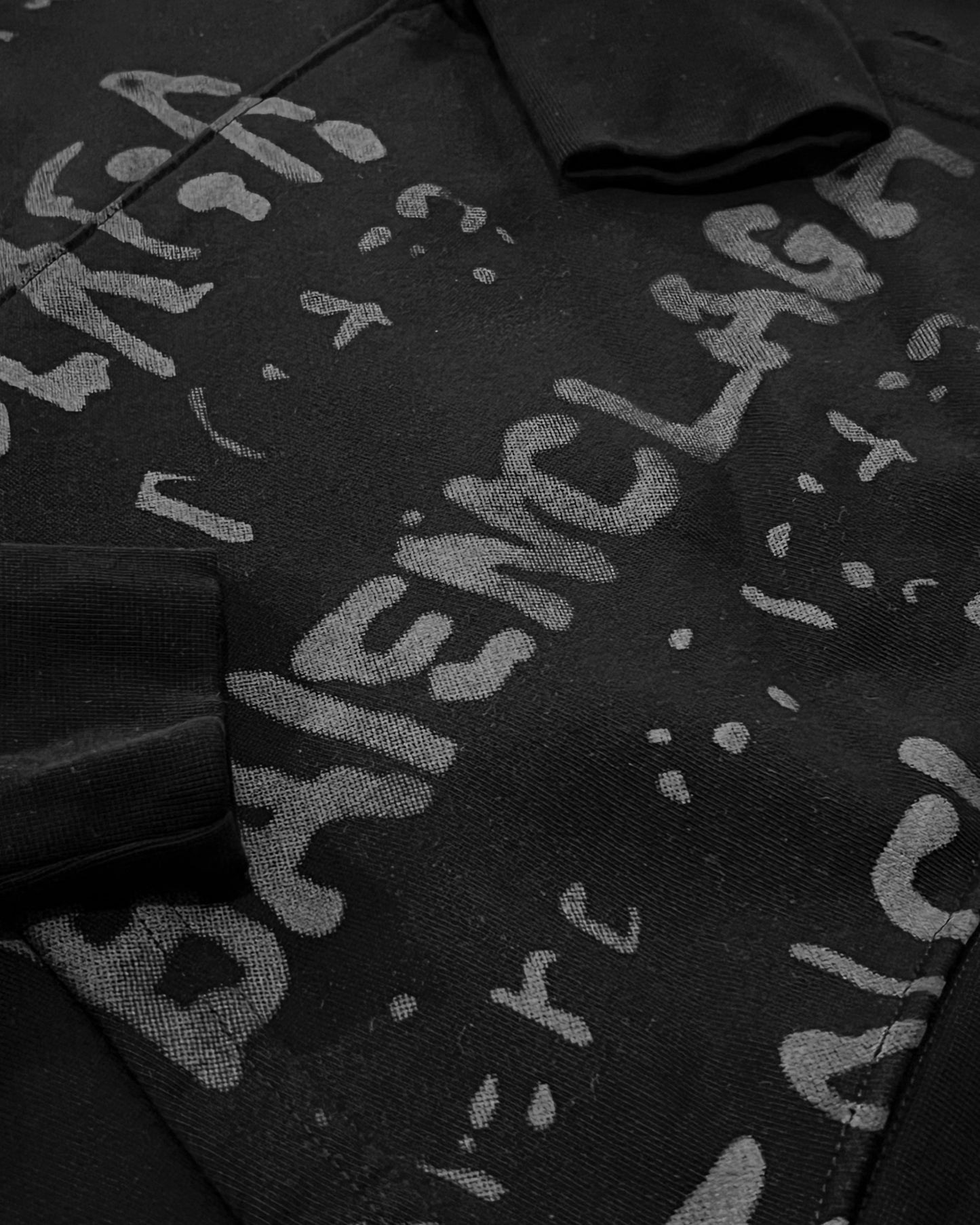 Balenciaga - Shadow Script Hoodie - Black