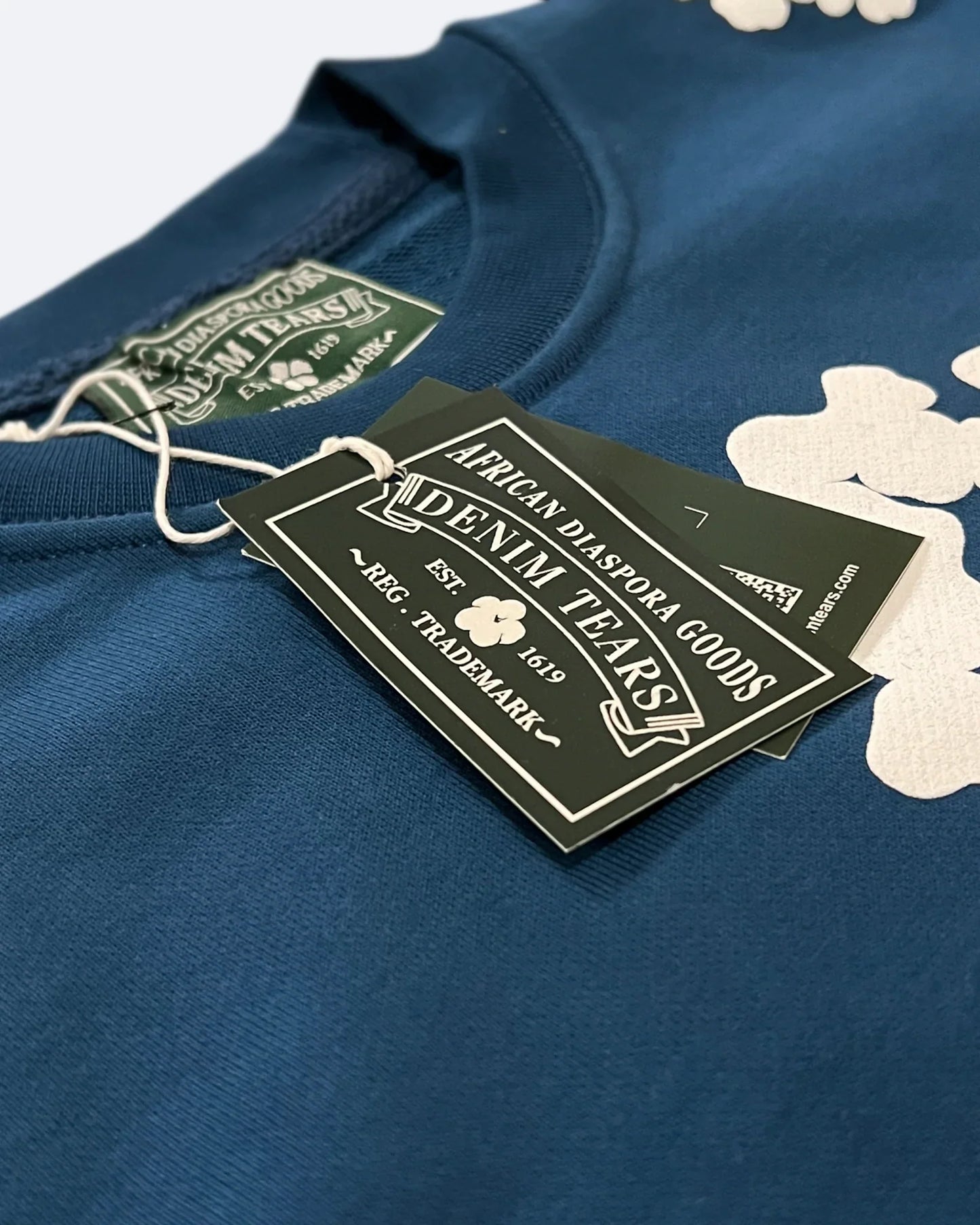Denim Tears - Cotton Wreath Sweatshirt - Blue