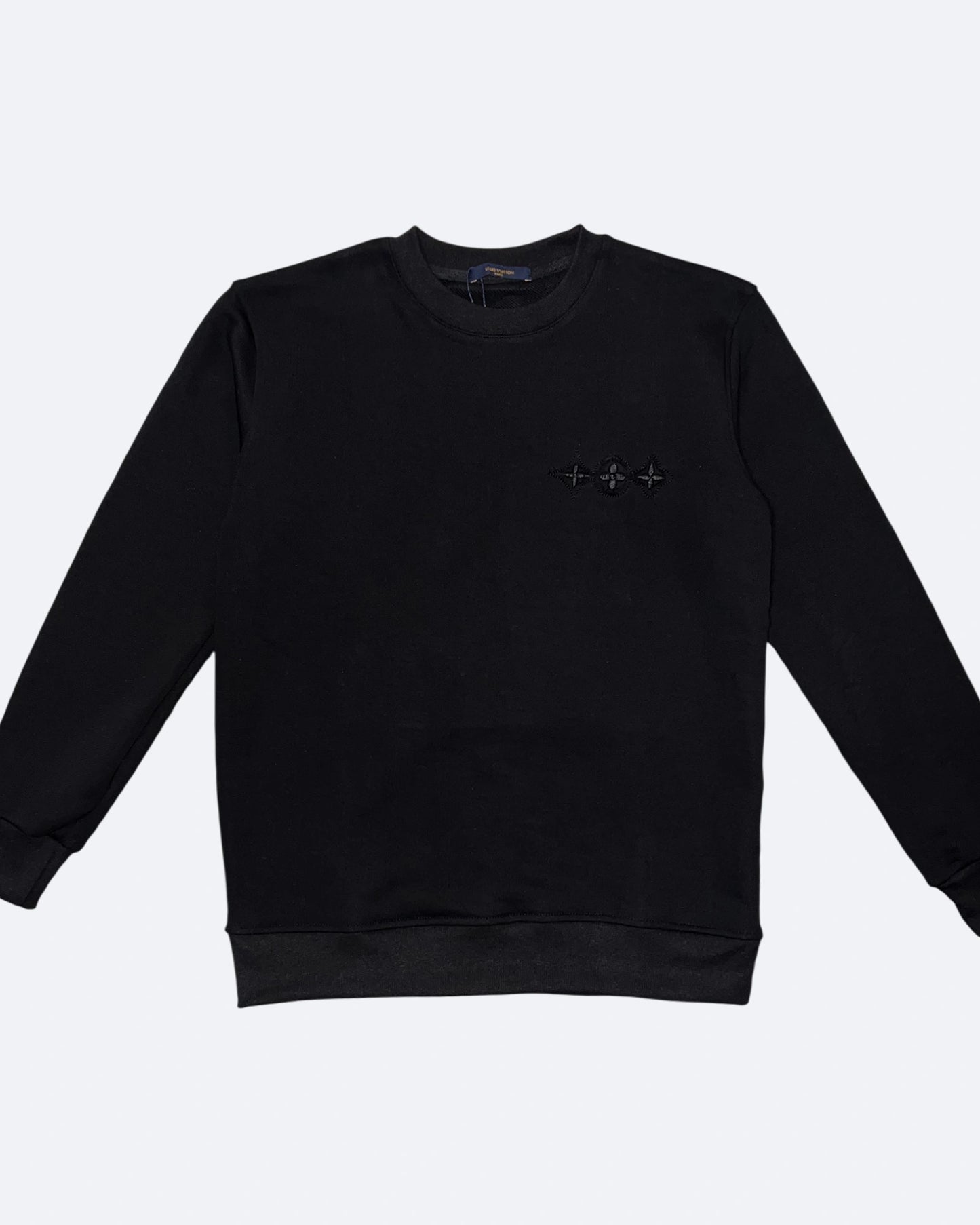 LVTN - Monogram Applique Sweatshirt - Black