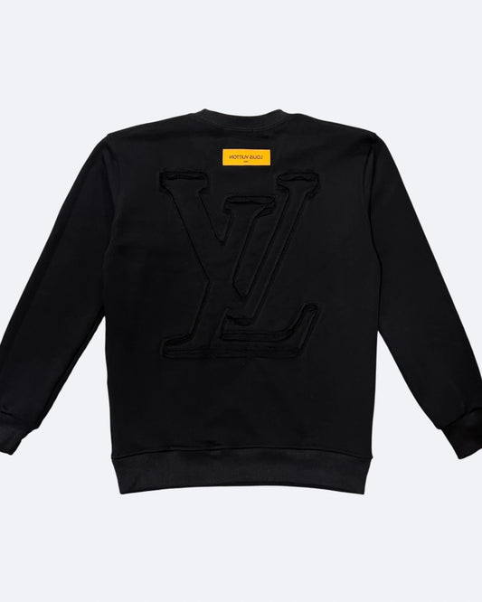 LVTN - Monogram Applique Sweatshirt - Black
