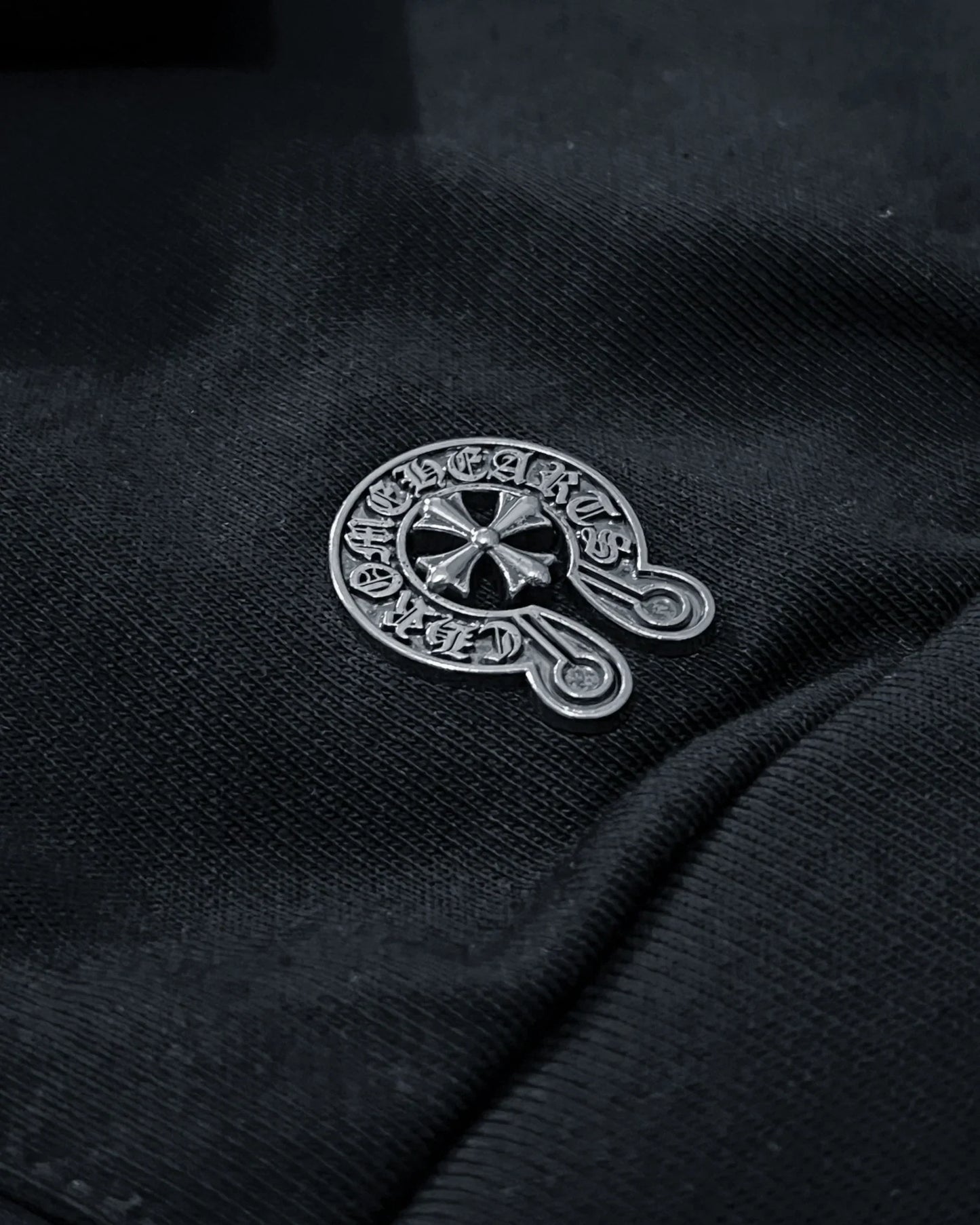Chrome Hearts - Traced Logo Red Hoodie - Black