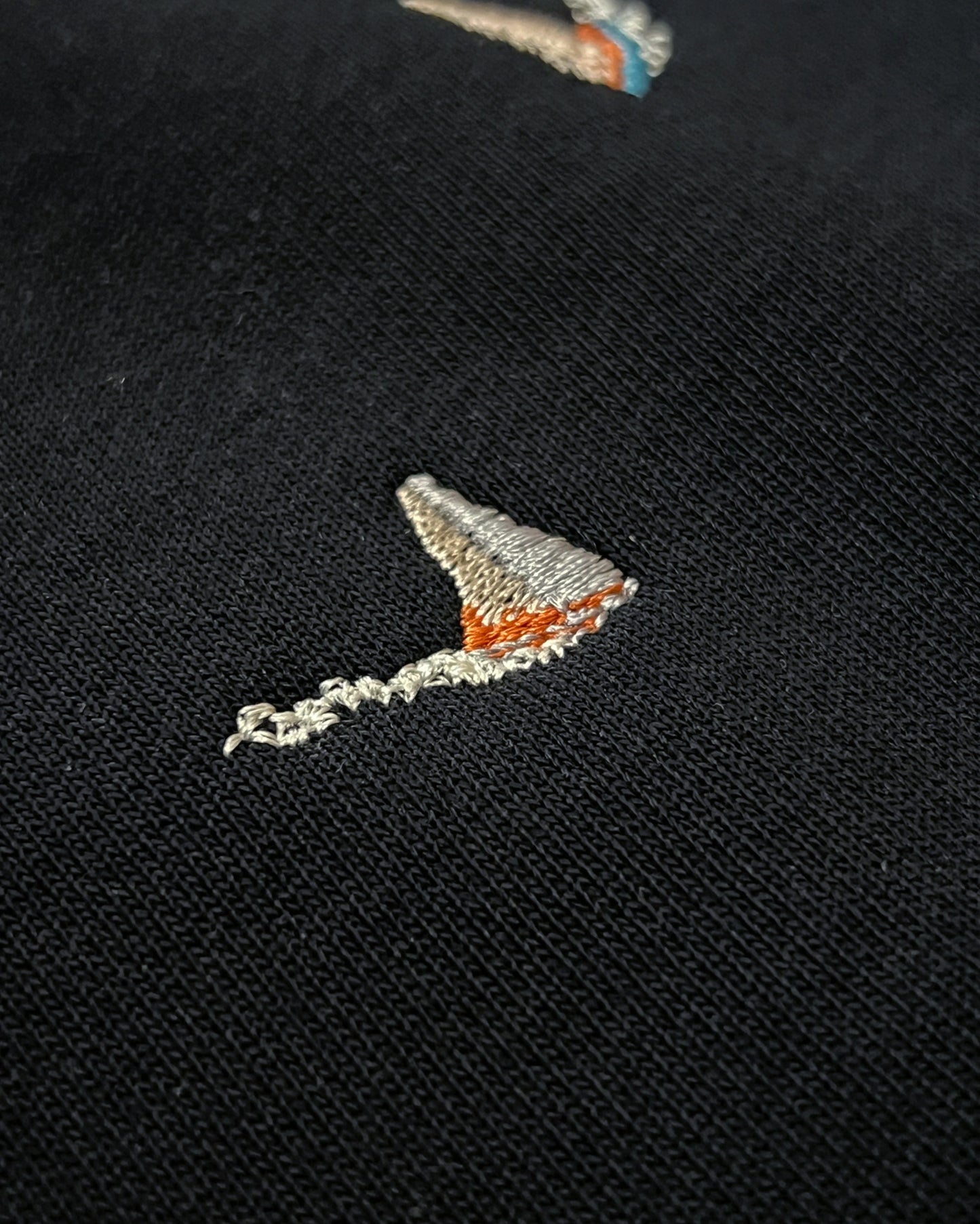 LVTN - Monogram Boats Embroidery Hoodie - Black