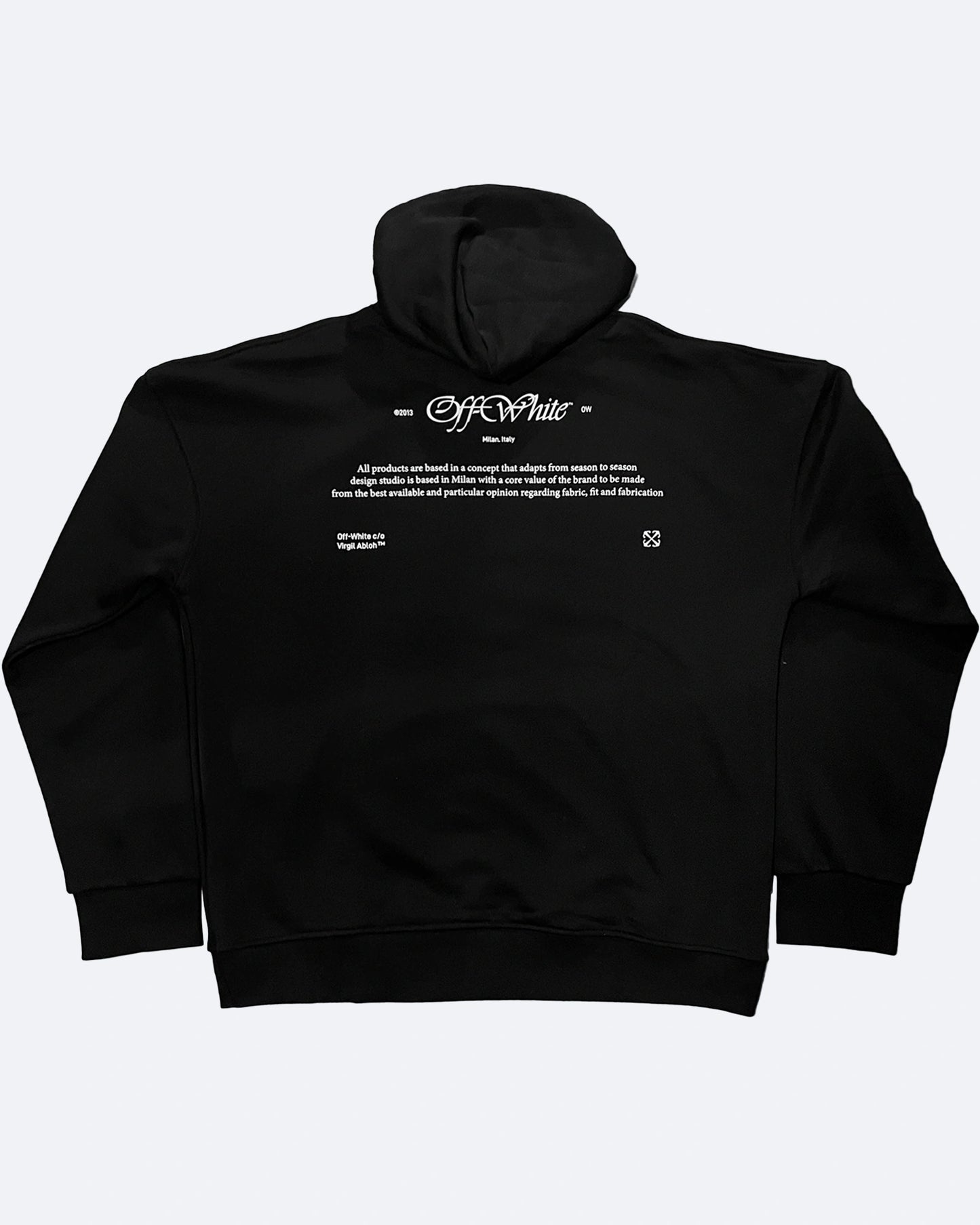 Off-White - Script Mary Oversized Hoodie - Black