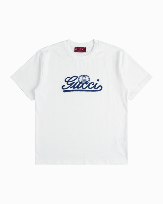 Gucci - Cursive Soft Logo T-Shirt - White