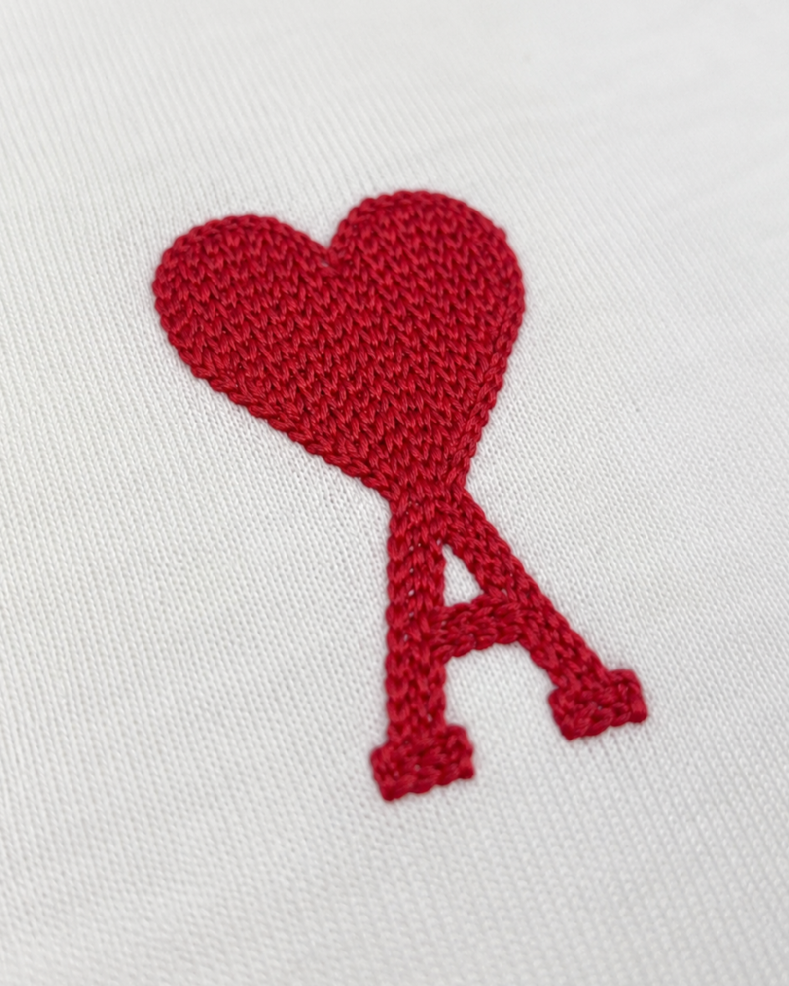 AMI - Logo Embroidery T-Shirt - White