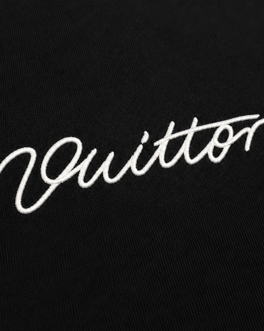 LVTN - Signature Logo Embroidery T-Shirt - Black