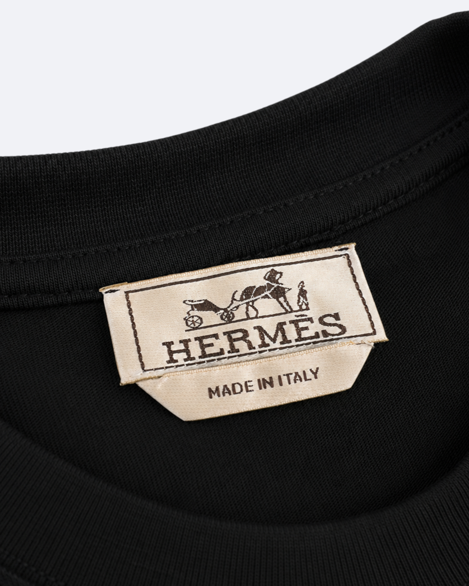 Hermes - Squared Horse T-Shirt - Black