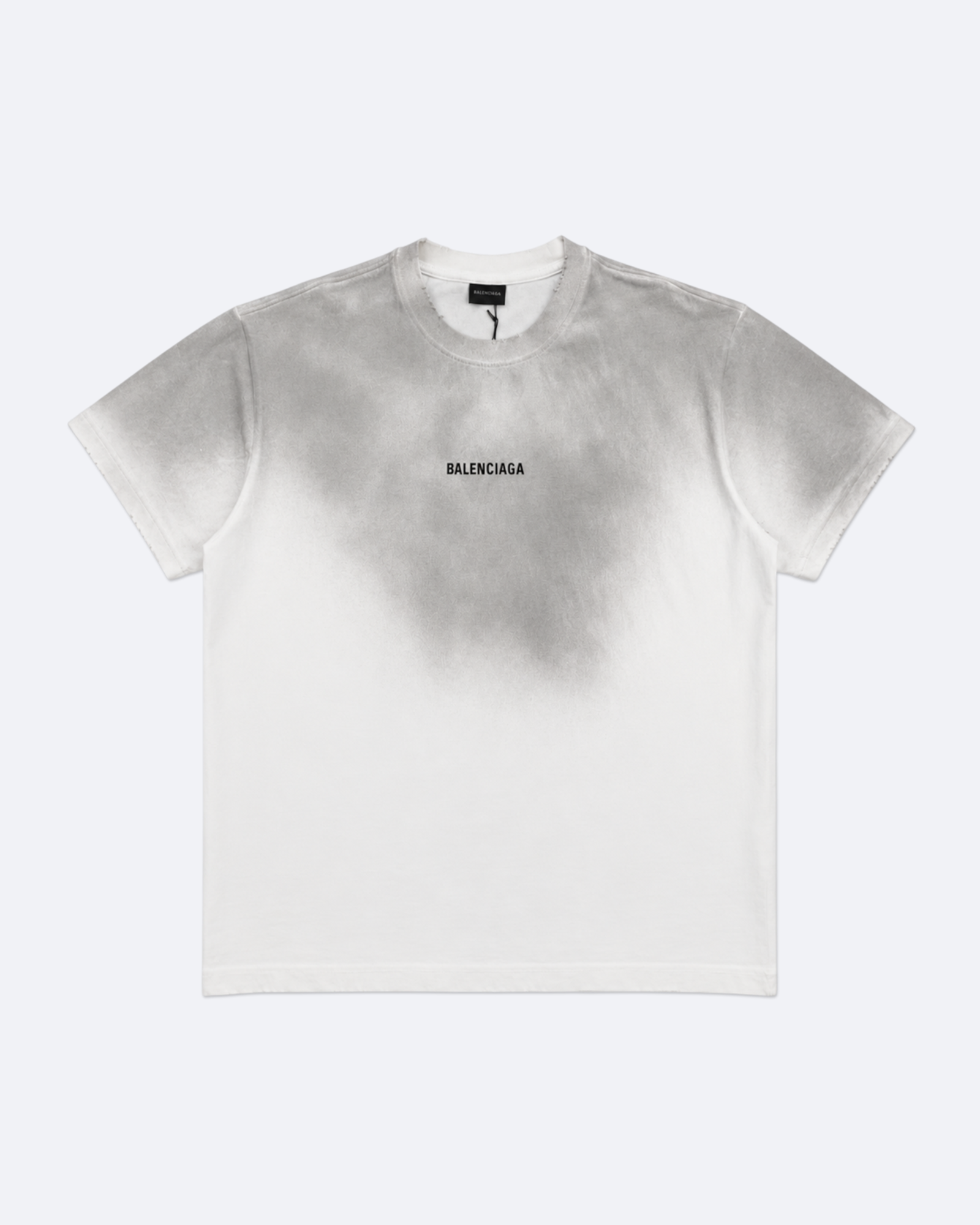 Balenciaga - Classic Logo Distressed T-Shirt - Dirty White