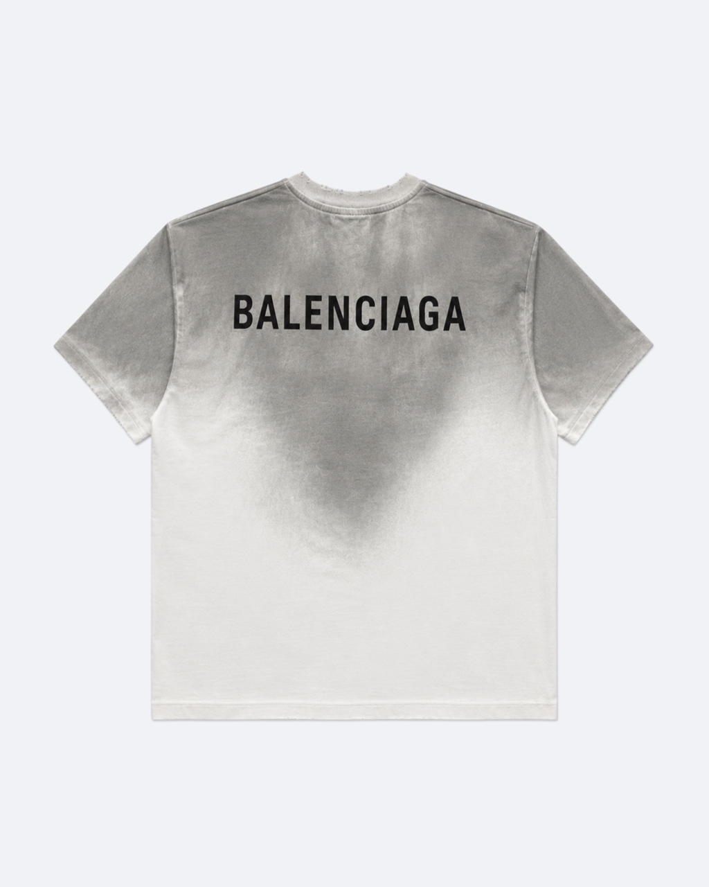 Balenciaga - Classic Logo Distressed T-Shirt - Dirty White
