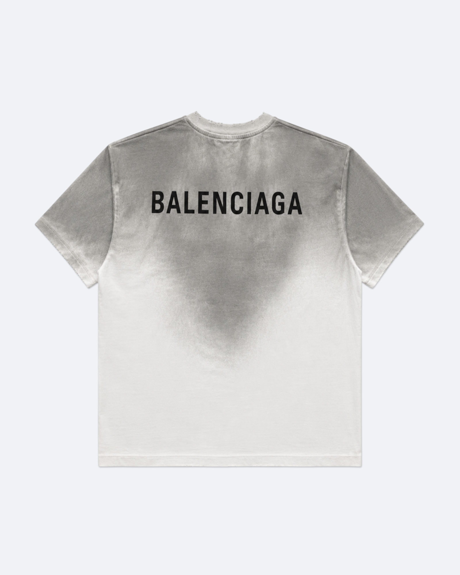 Balenciaga - Classic Logo Distressed T-Shirt - Dirty White