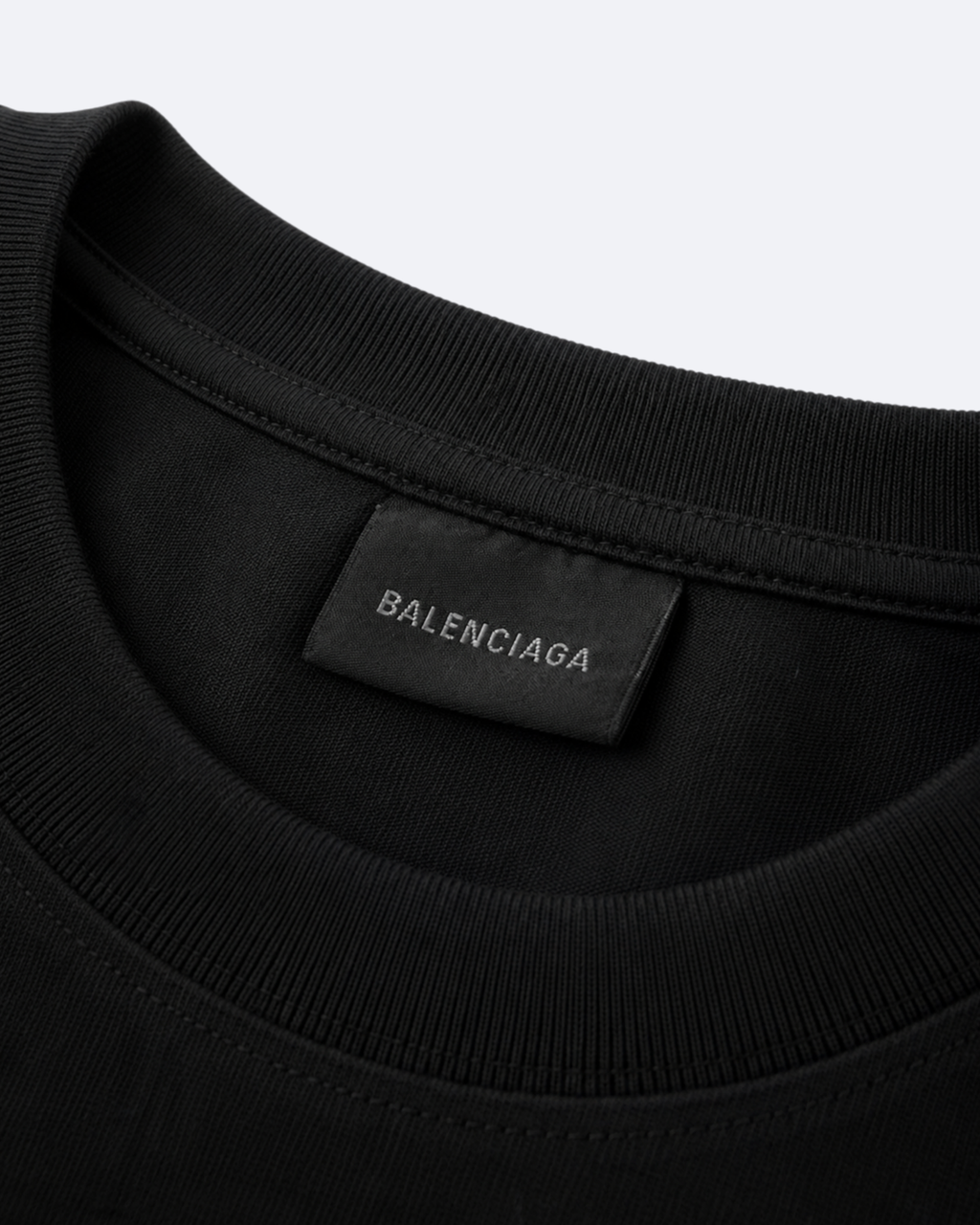 Balenciaga - Sticky Pink Logo Distressed T-Shirt - Black