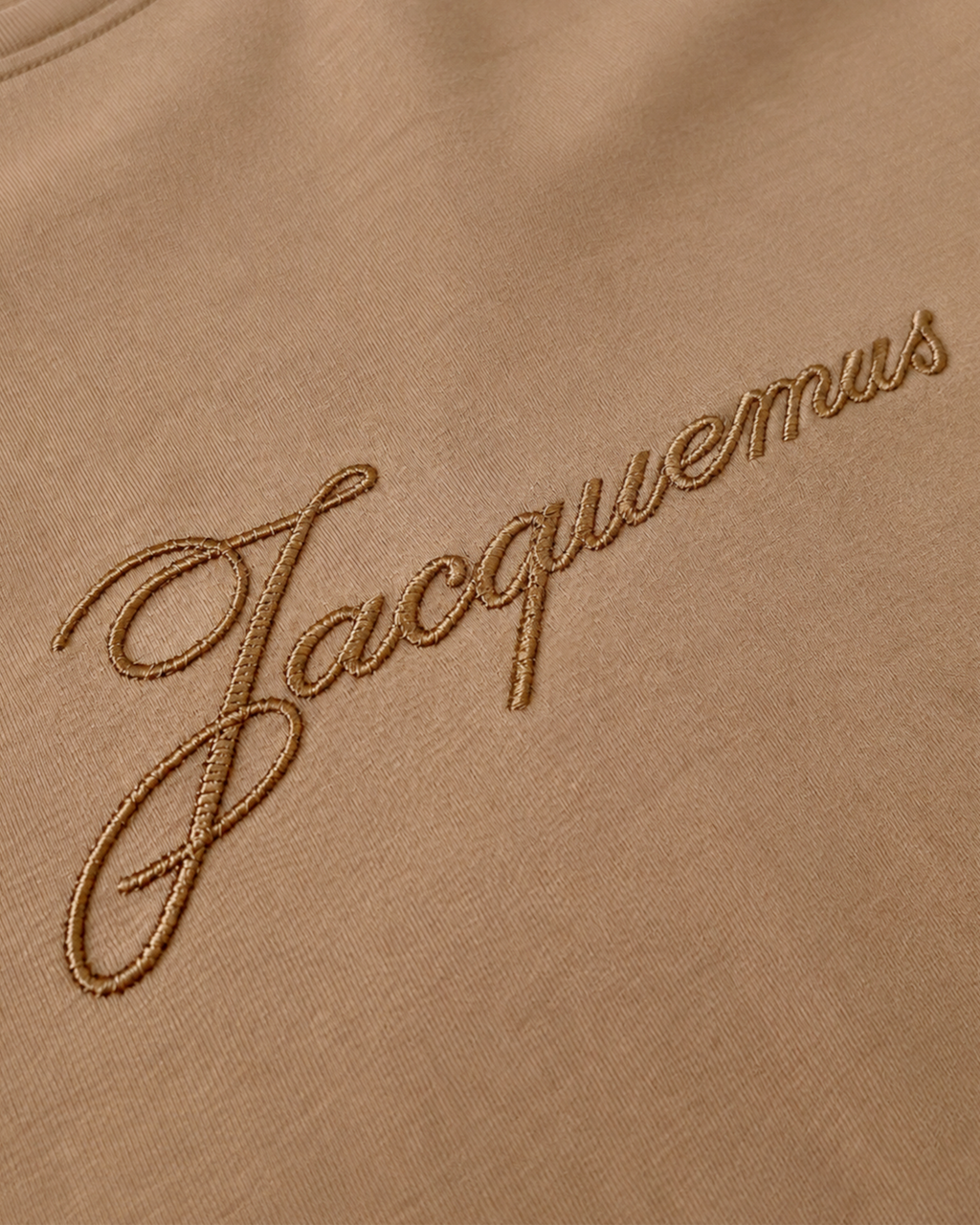 Jacquemus - Script Embroidery T-Shirt - Beige