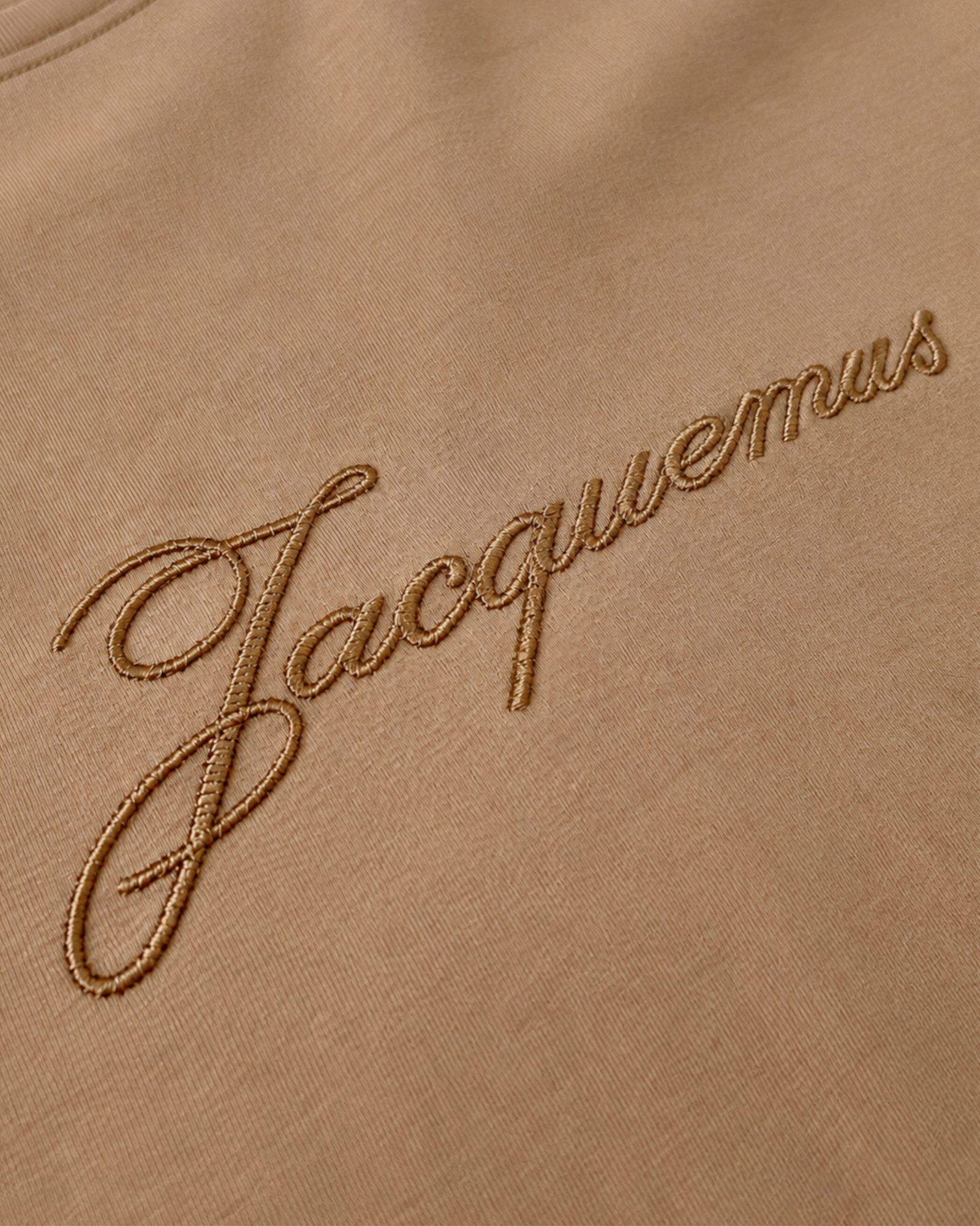 Jacquemus - Script Embroidery T-Shirt - Beige