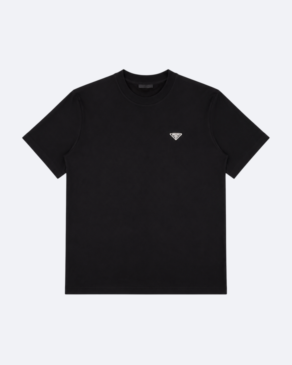 Prada - Triangle Logo T-Shirt - Black